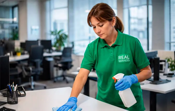 Клинер Real Services в офиск